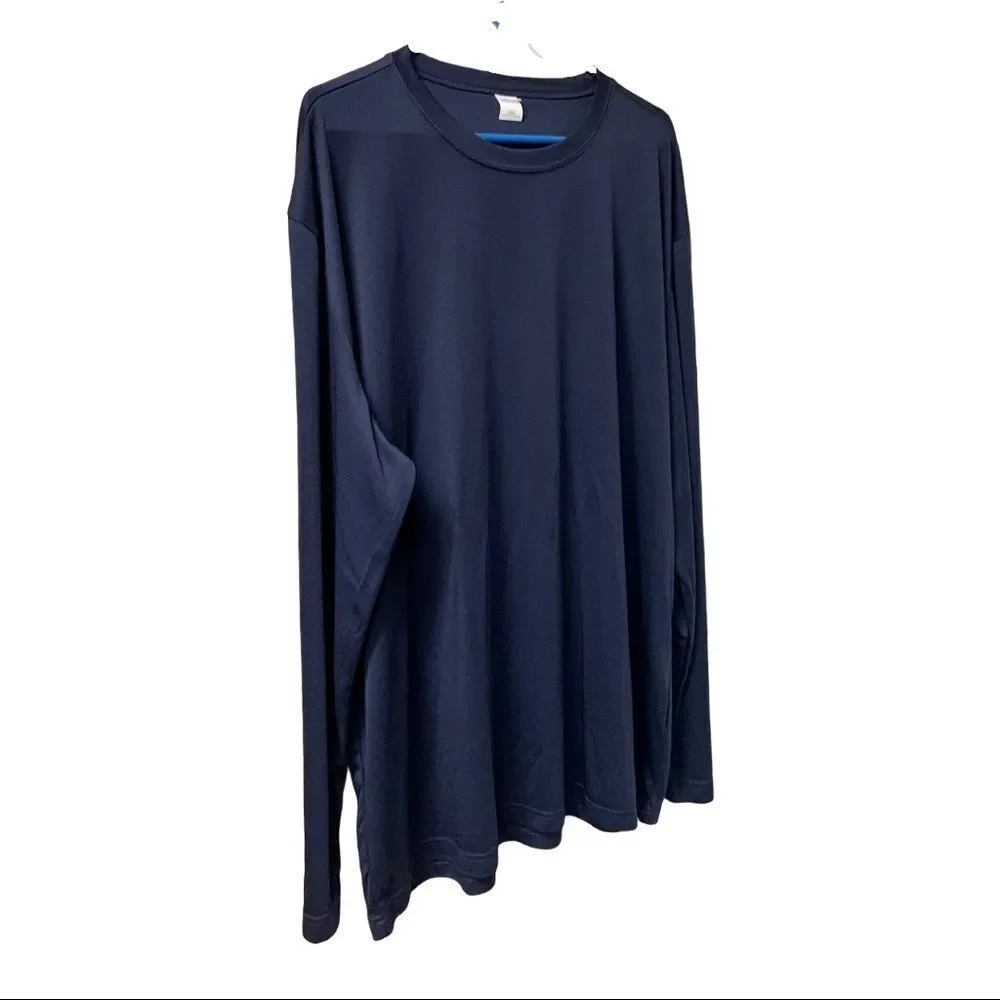 Men’s Navy Plus Size Sports - Tek Shirt